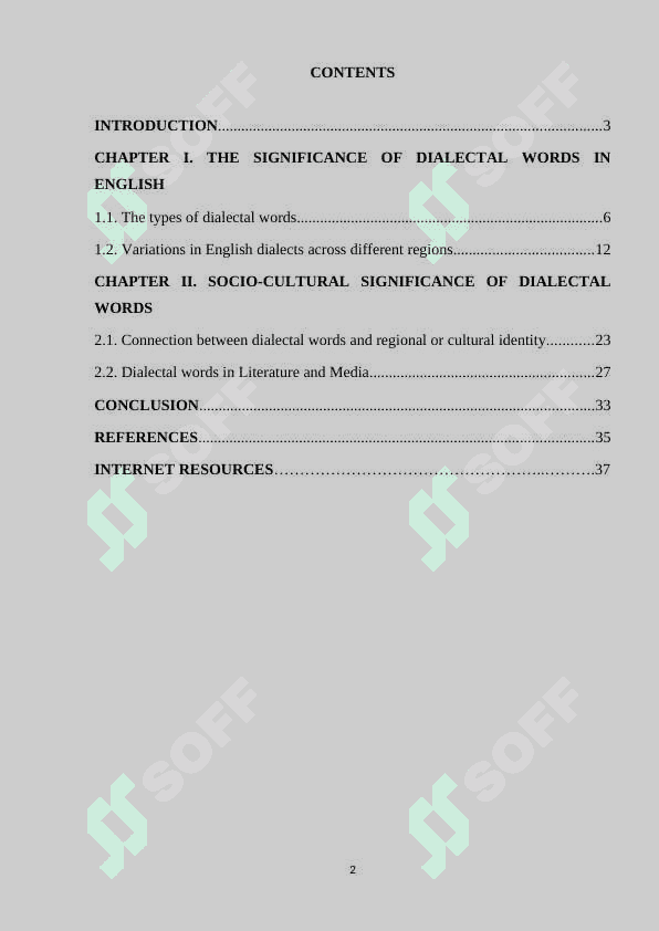 Dialectal words 2