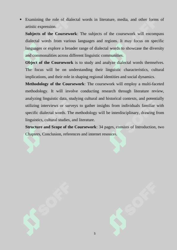 Dialectal words 5