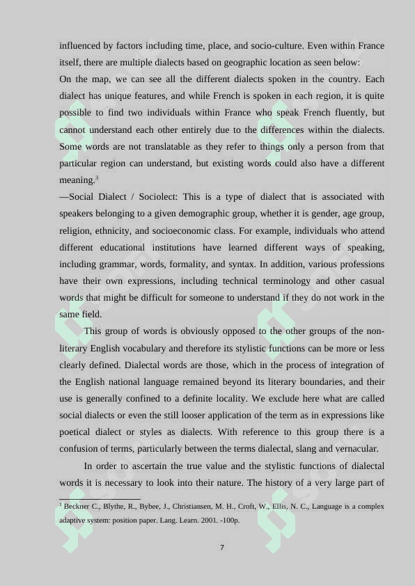 Dialectal words 7
