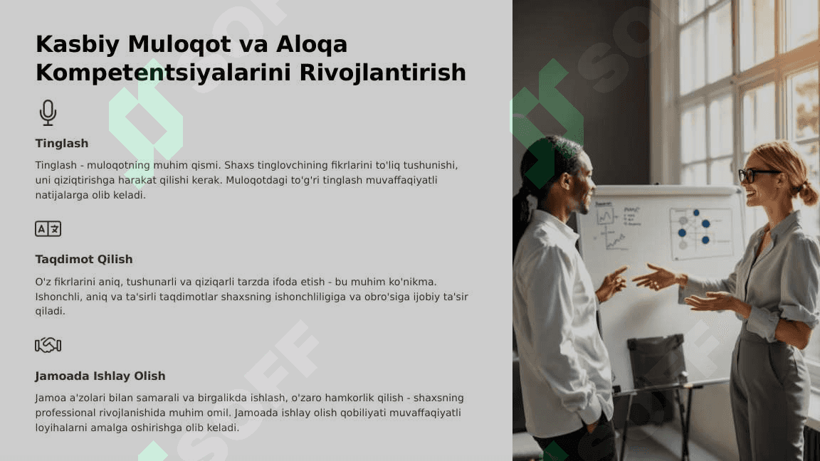 Shaxsning Kasbiy Kamoloti: Muvaffaqiyatga Erishish Yo'li 4