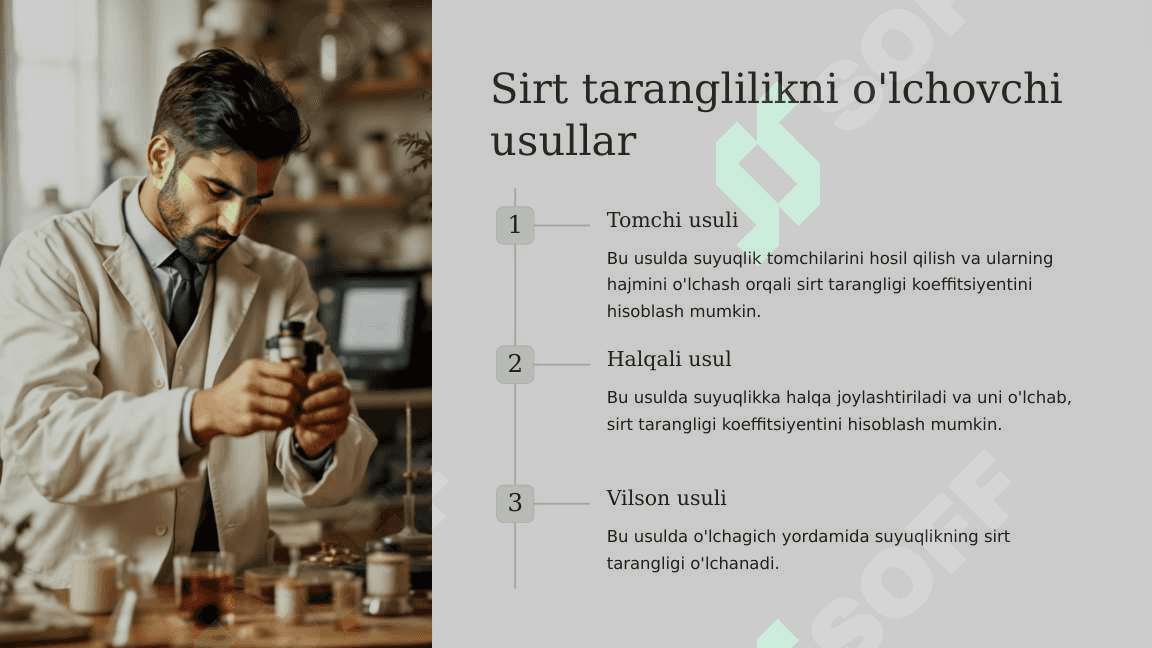 Suyuqliklarning sirt tarangligi. Havo va gaz emboliyasi 7