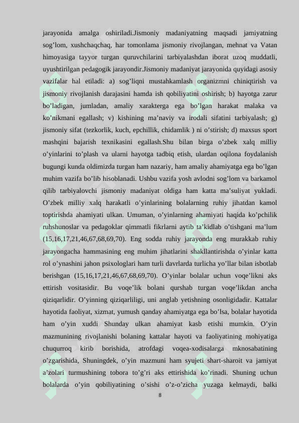 Bolalarda xalq o’yinlari orqali jismoniy barkamolikni tarbiyalash 8