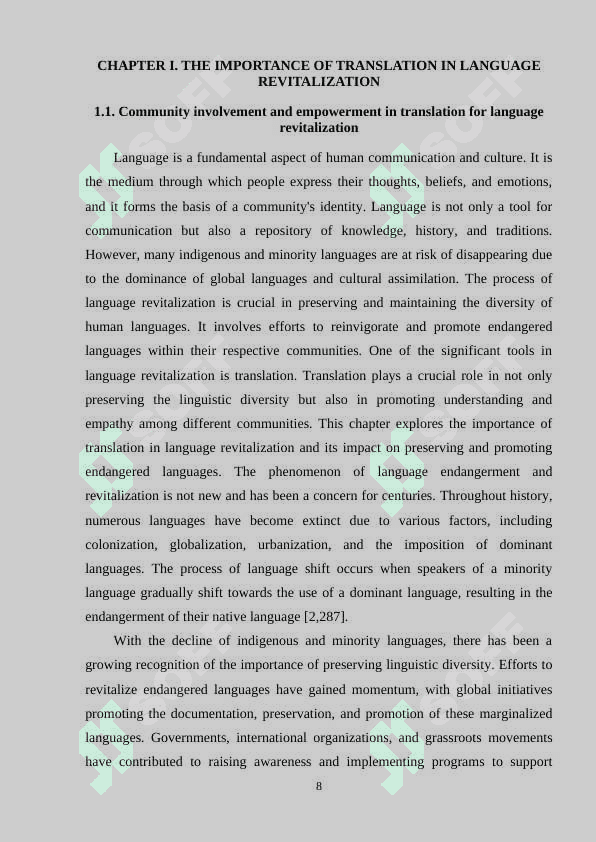 Translation and language revitalization 8