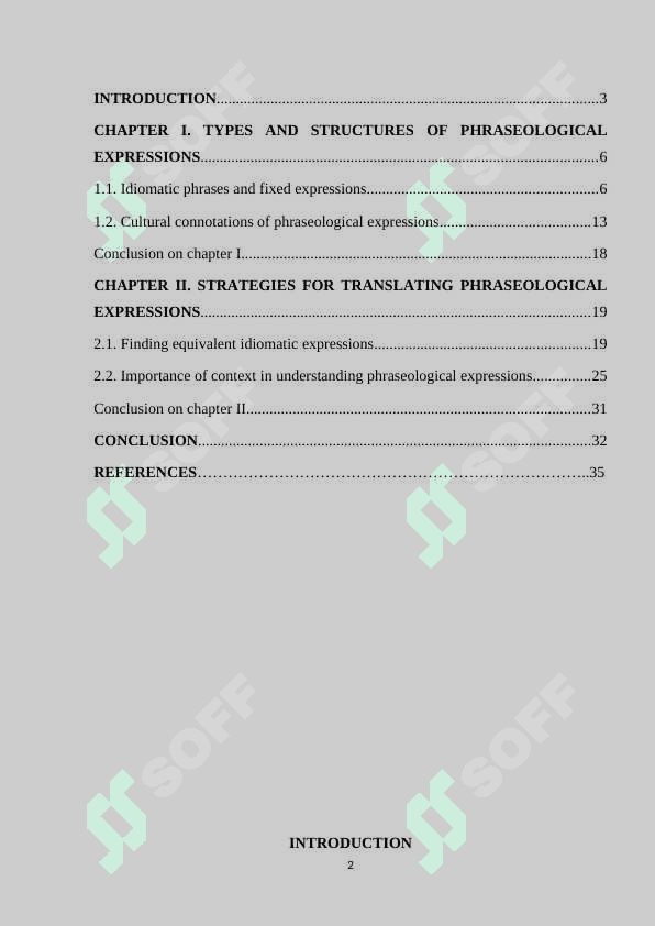 Translation of phraseological expressions 2