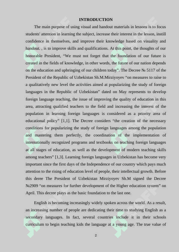 Using innovative technologies in project method of teaching foreign language 2