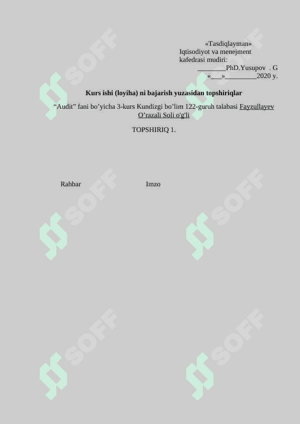 Asosiy vositalarni saqlash xarajatlari auditi 2