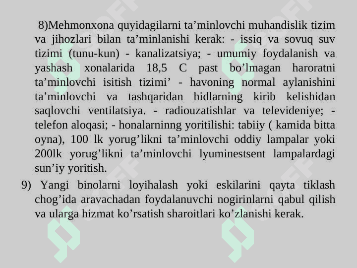 Mehmonxona xo‘jaligini rejalashtirishning tashkiliy mexanizmi 6
