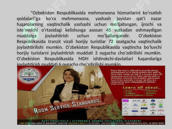 Mehmonxona xo‘jaligini rejalashtirishning tashkiliy mexanizmi 7