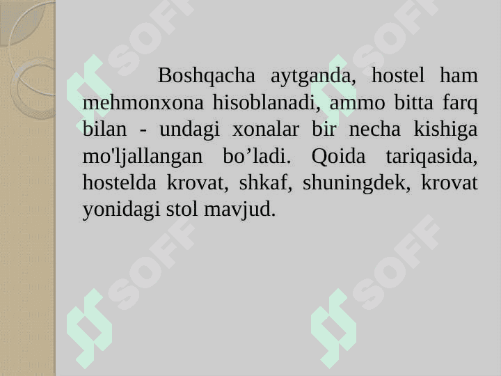 Hostel joylashtirish vositasi 6