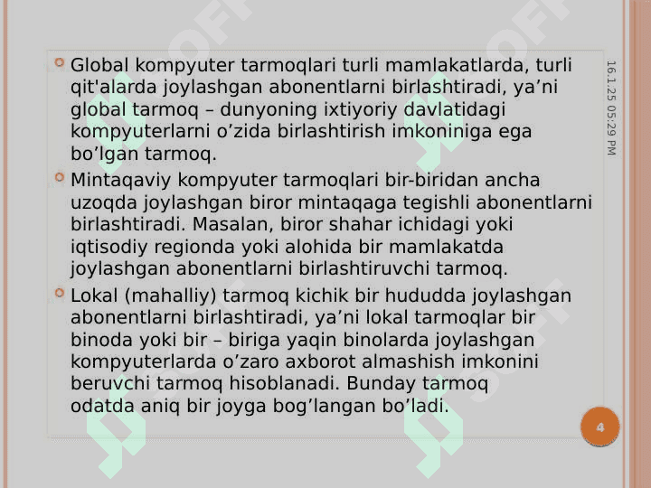 Internet tarmoqlarida axborot makoni haqida tushuncha berish. Elektron pochtalar bilan ishlashni o‘rgatish. 4