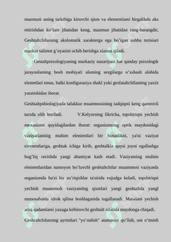 Tafakkur borasidagi psixologik nazariyalar 6