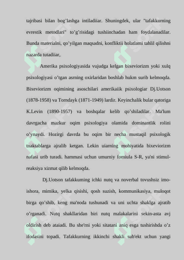 Tafakkur borasidagi psixologik nazariyalar 7