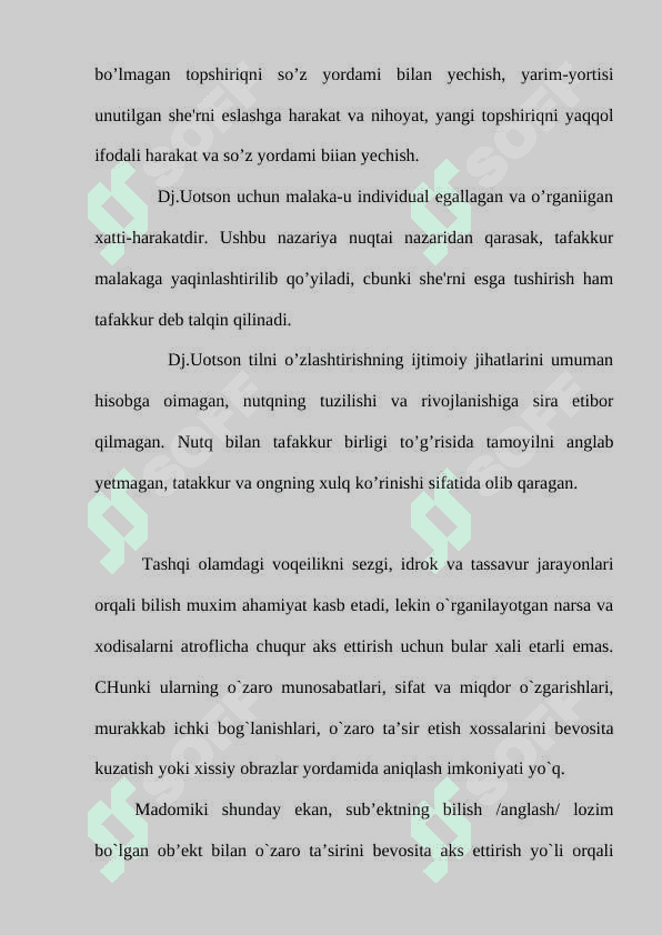 Tafakkur borasidagi psixologik nazariyalar 8