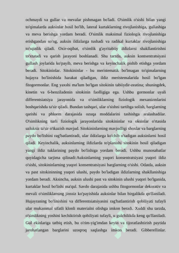 TABIIY O‘SISH INGIBITORLARI VA ULARNING FIZIOLOGIK ROLI 7