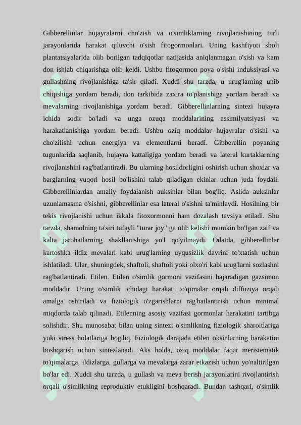 TABIIY O‘SISH INGIBITORLARI VA ULARNING FIZIOLOGIK ROLI 8