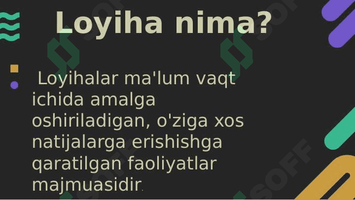 Loyihaning hayot sikli 2