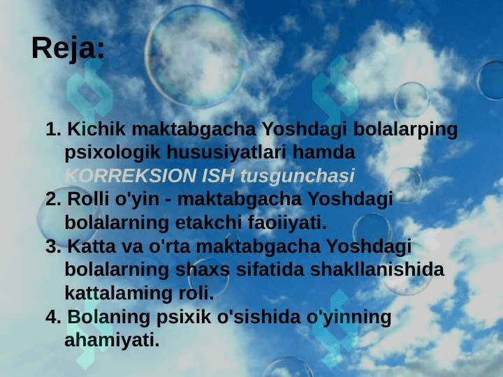 MAKTABGACHA YOSH DAVRINING PSIXIK RIVOJLANISH XUSUSIYATLARI 2