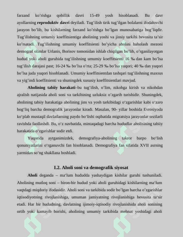 Dunyo aholisi geografiyasi 8