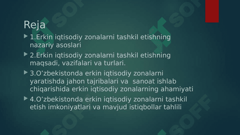 erkin iqtisodiy zonalar. 2