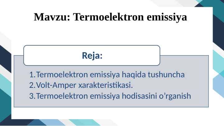 Termoelektron emissiya