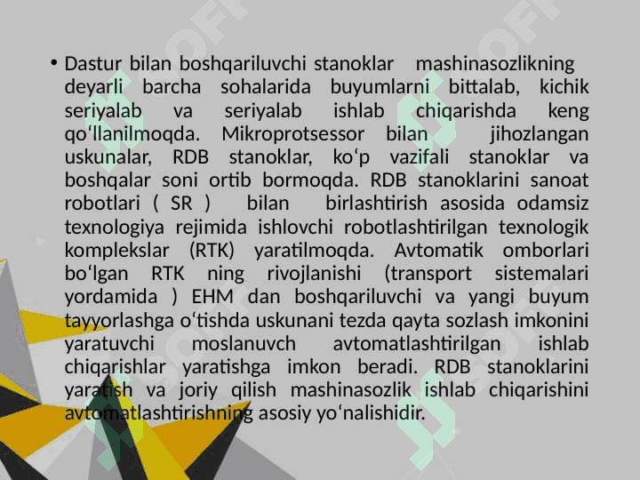 MASHINASOZLIK BO'YICHA MUTAXASSISLARNI TAYYORLASHDA FANNING O'RNI VA AHAMIYATI 5