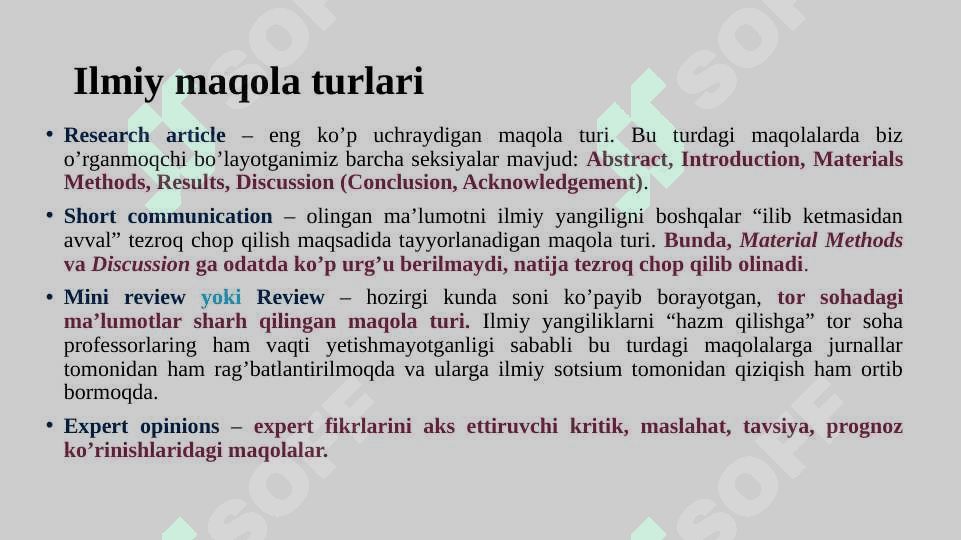 SIFATLI Ilmiy maqola yozish qiyinmi 6