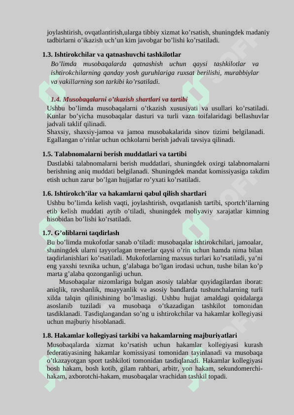 Kurash turlari bo’yicha musobaqa qoidalari va hakamlik qilish asoslari 4