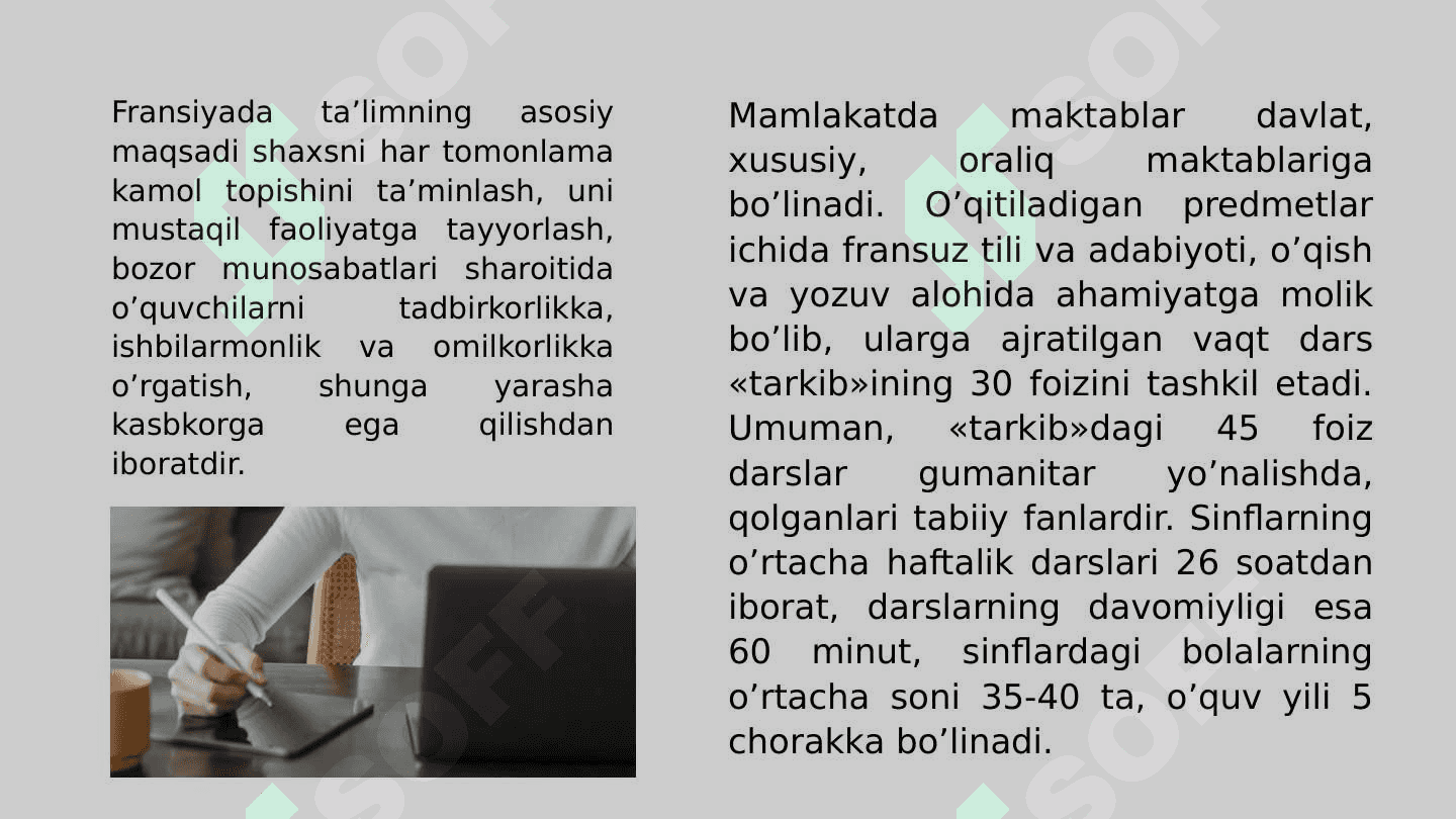 Fransiya ta`lim tizimi 4