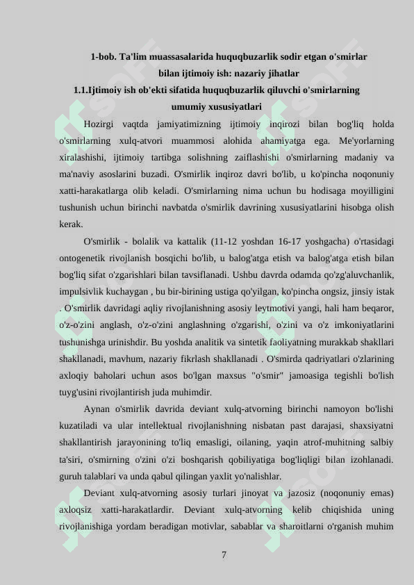 Maktabda o‘spirinlar bilan olib boriladigan ijtimoiy ish tizimi 6