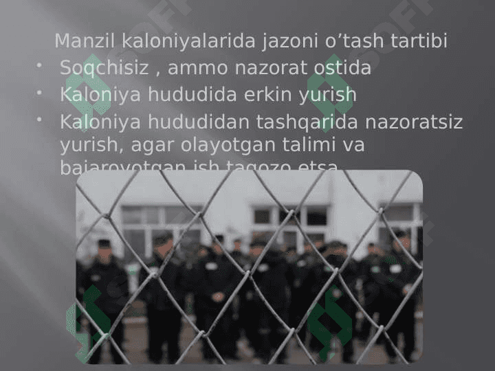 Kaloniyalar va turmalarda jazoni o’tash 2