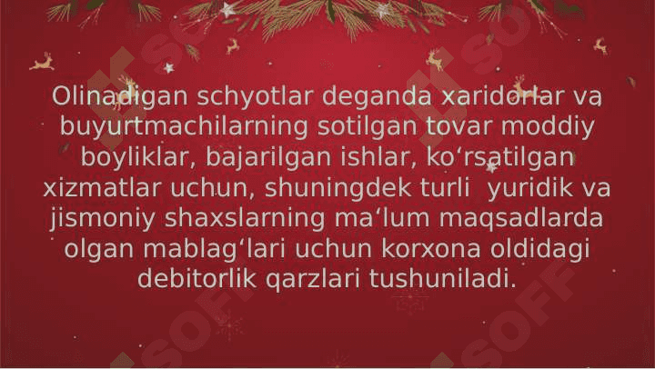 Olinadigan schotlarning hisobi 3