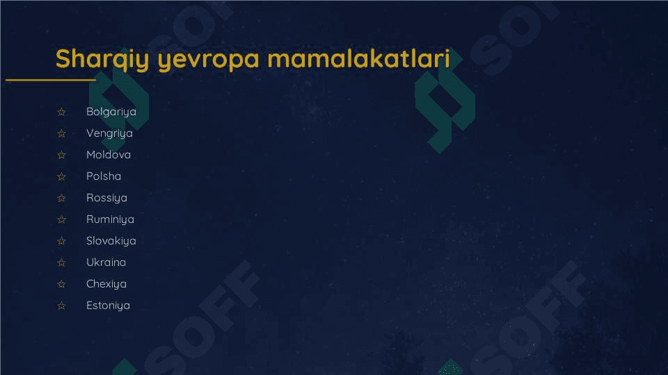 Sharqiy Yevropa mamlakatlari turizmining  rivojlanish holati. 2