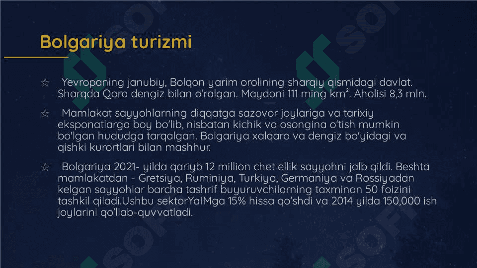Sharqiy Yevropa mamlakatlari turizmining  rivojlanish holati. 6