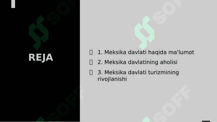 Meksika davlati turizmining rivojlanish holati 2