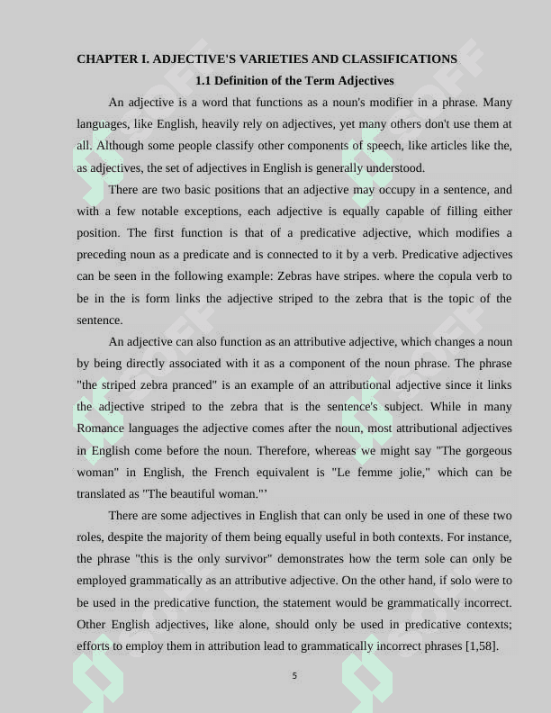 Comparative analysis of adjectives in English and Uzbek 5