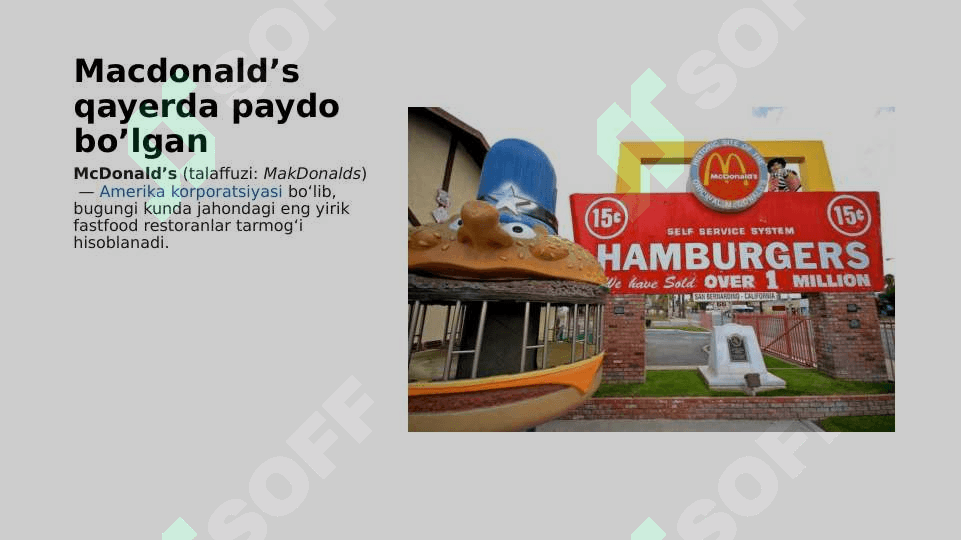MACDONALD’S 2