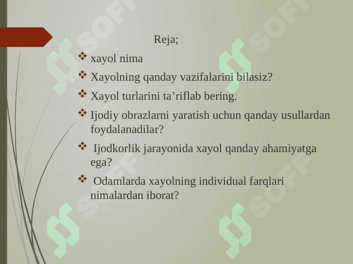 XAYOL HAQIDA TUSHUNCHA 2