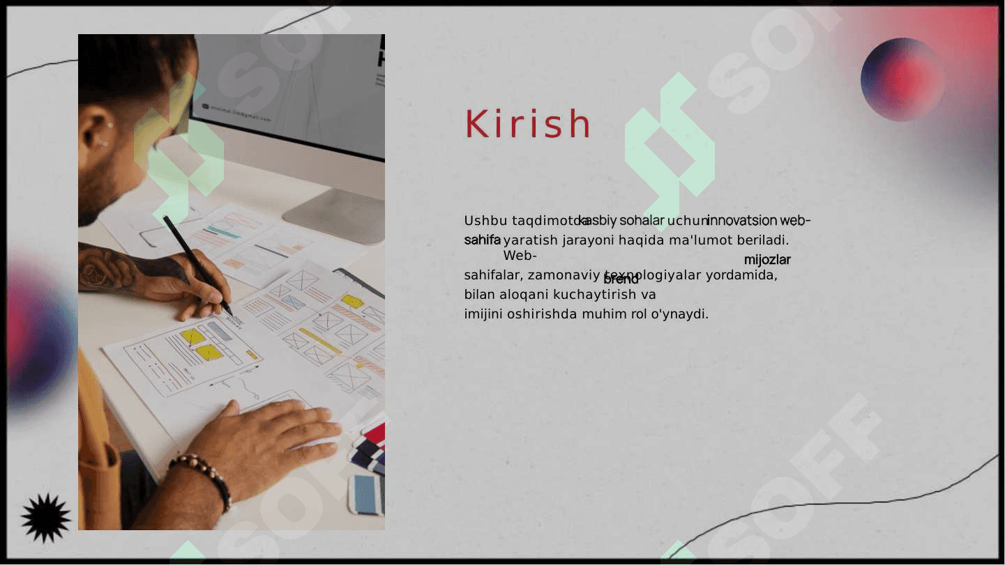Kasbiy sohalar uchun innovatsion web-sahifalar yaratish 2