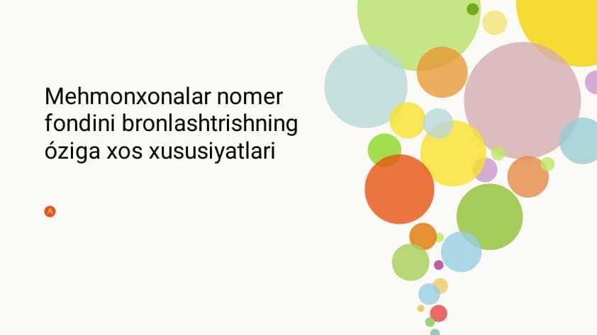 Mehmonxonalar nomer fondini bronlashtirishni o'ziga xos xususiyatlari