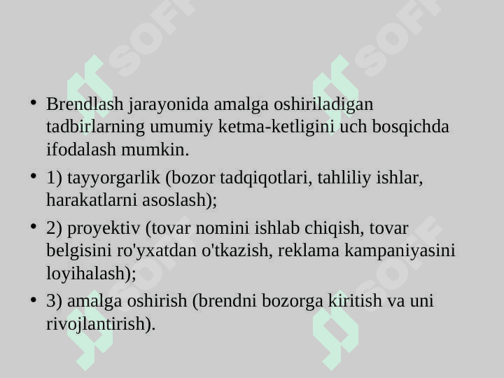 Brendni boshqarishdagi strategik 6