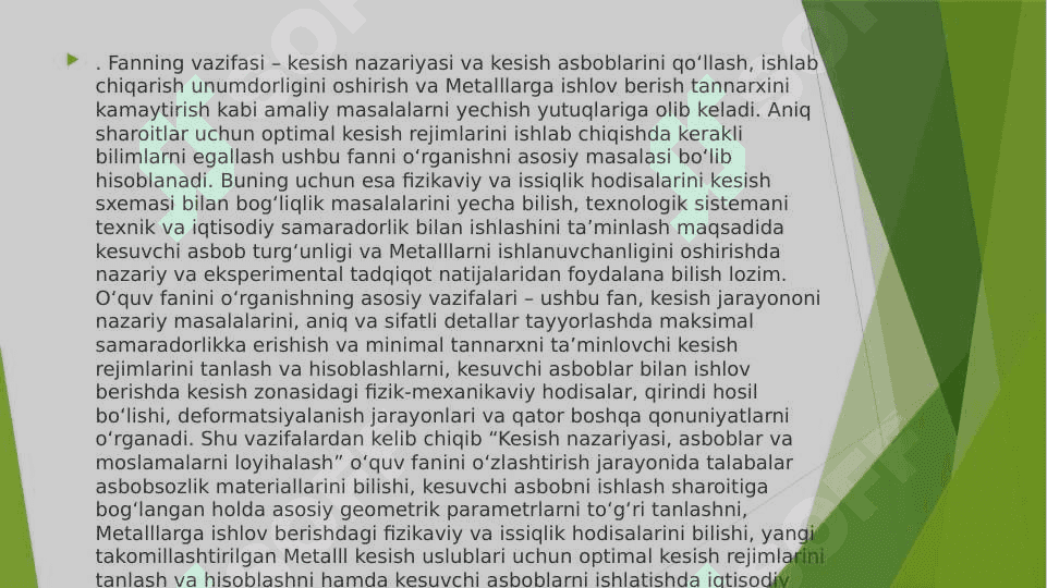 Tokarlik keskichlarini hisoblash va konstruksiyalash 3