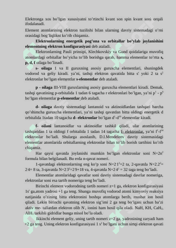 Amaliy ish.Atom va molekula tuzilishi kimyo 4