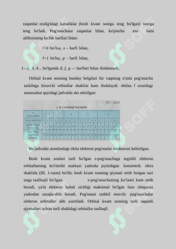 Atomda elektron qavatlarning tuzilishi 3