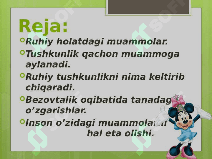 Tushkunlik va besarajomlikni boshqarish 2