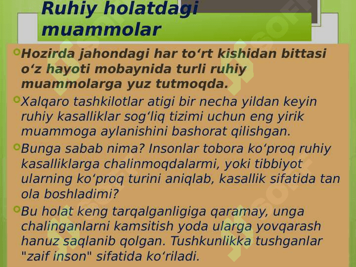 Tushkunlik va besarajomlikni boshqarish 5