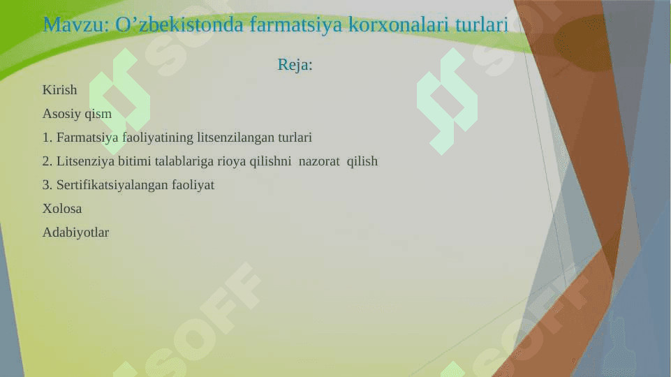 O’zbekistonda farmatsiya korxonalari turlari 2