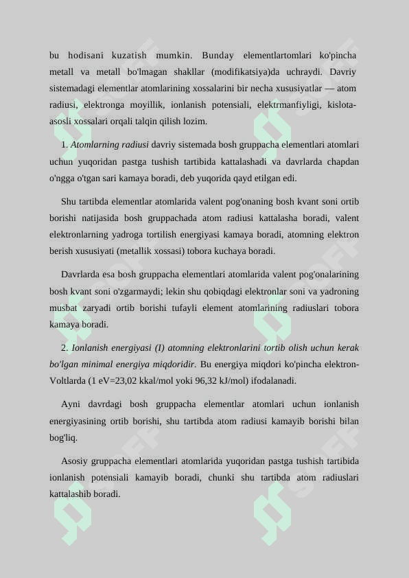 Kimyoviy elementlar davriy qonuni va davriy sistemasi 8
