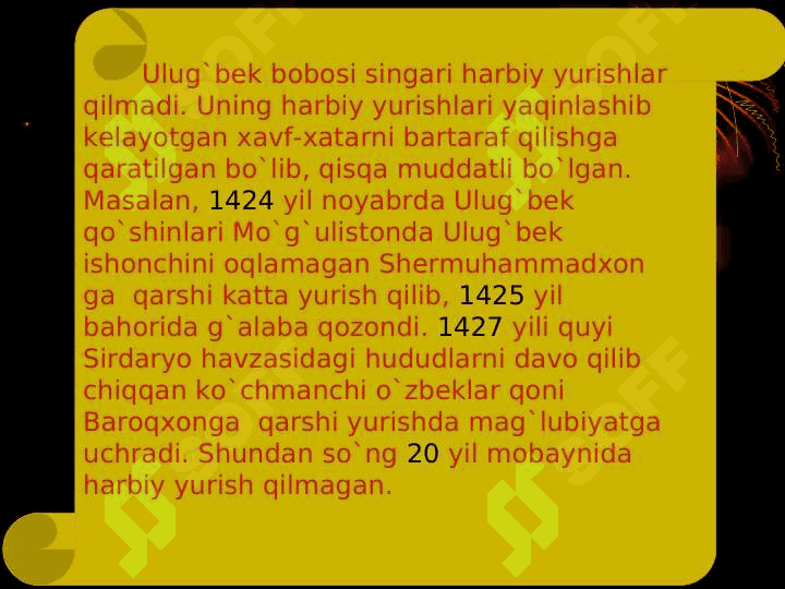 Mirzo Ulug`bek va uning akademiyasi 8