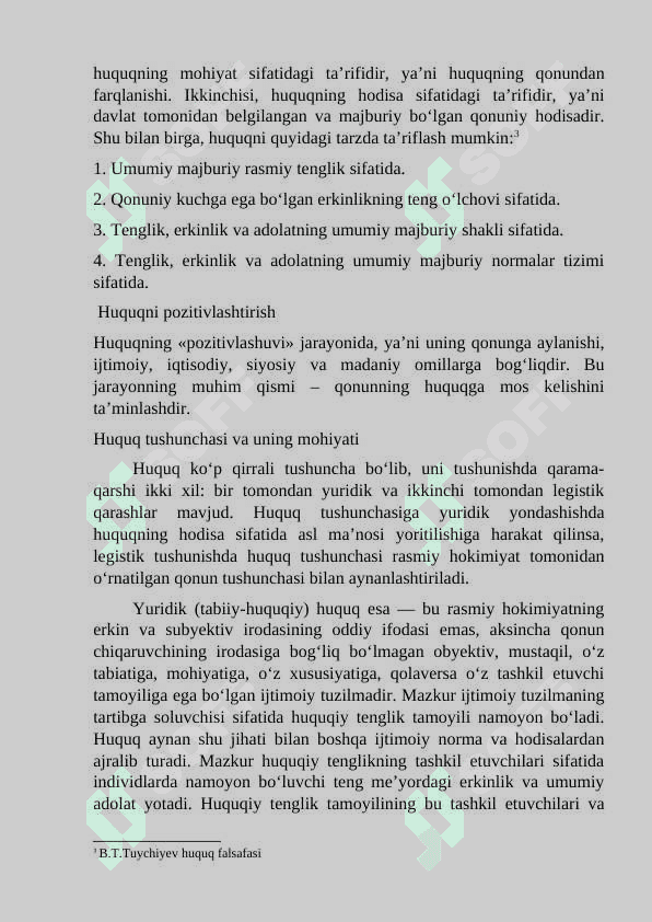 Huquq tushunchasi. 3