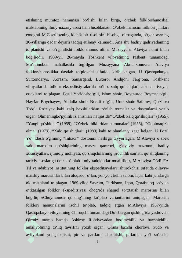 Oʻzbek folklori va folklorshunosligi 5